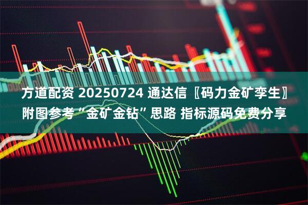 方道配资 20250724 通达信〖码力金矿孪生〗附图参考“金矿金钻”思路 指标源码免费分享